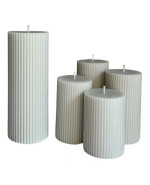 SÓJOVÉ VZESTUPNÉ ADVENTNÍ SVÍČKY S KRISTOVOU SVÍCÍ ŠEDÁ