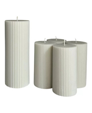 Sójové adventní svíčky s Kristovou svící šedé | Luxus