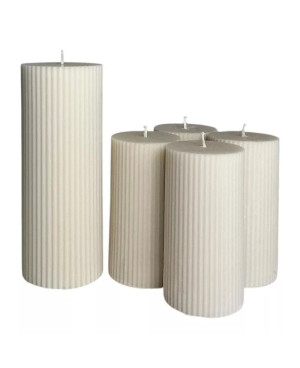 Sójové adventní svíčky s Kristovou svící béžové | Luxus