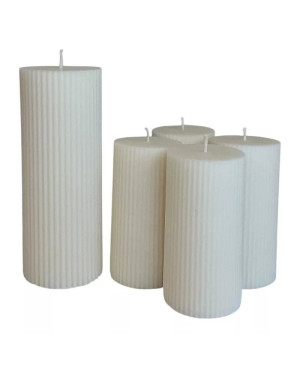 Sójové adventní svíčky s Kristovou svící bílé | Luxus