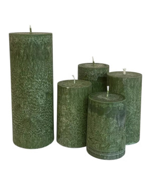 Vzestupné adventní svíčky s Kristovou svící zelené | Set