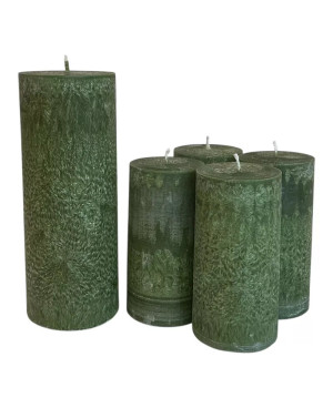 Adventní svíčky s Kristovou svící zelené | Palmový vosk