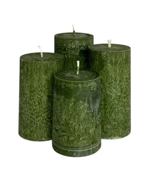 Vzestupné palmové adventní svíčky zelené | Moderní