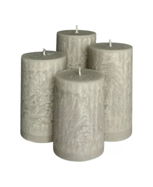 Vzestupné palmové adventní svíčky šedé | Moderní