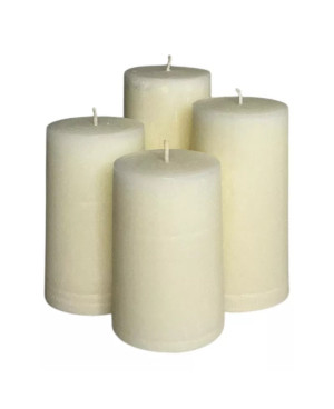 Vzestupné palmové adventní svíčky bílé | Elegance