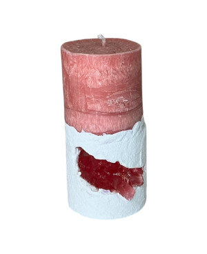 Čakrová svíčka 1. kořenová čakra 5×10 cm – Země ve mně