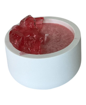 Čakrová svíčka 1. kořenová čakra 5×15 cm – Země ve mně