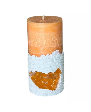 Čakrová svíčka 2. sakrální čakra 5×10 cm – Proud života