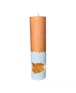 Čakrová svíčka 2. sakrální čakra 5×20 cm – Proud života