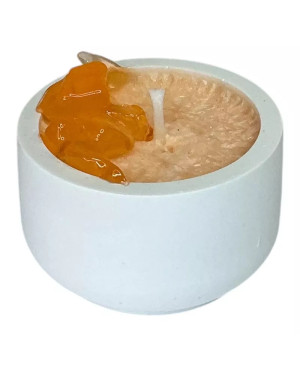 Čakrová svíčka 2. sakrální čakra 5×15 cm – Proud života