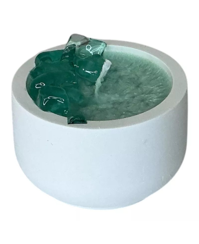 Čakrová svíčka 4. srdeční čakra 5×15 cm – Dotek srdce