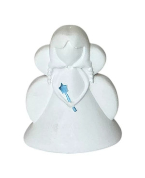 Čakrová svíčka 5. krční čakra 10×10 cm – Hlas duše