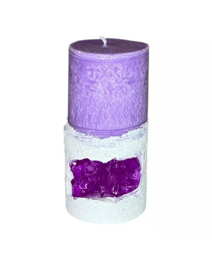 Čakrová svíčka 6. třetí oko 5×10 cm – Oko vnitřního vidění