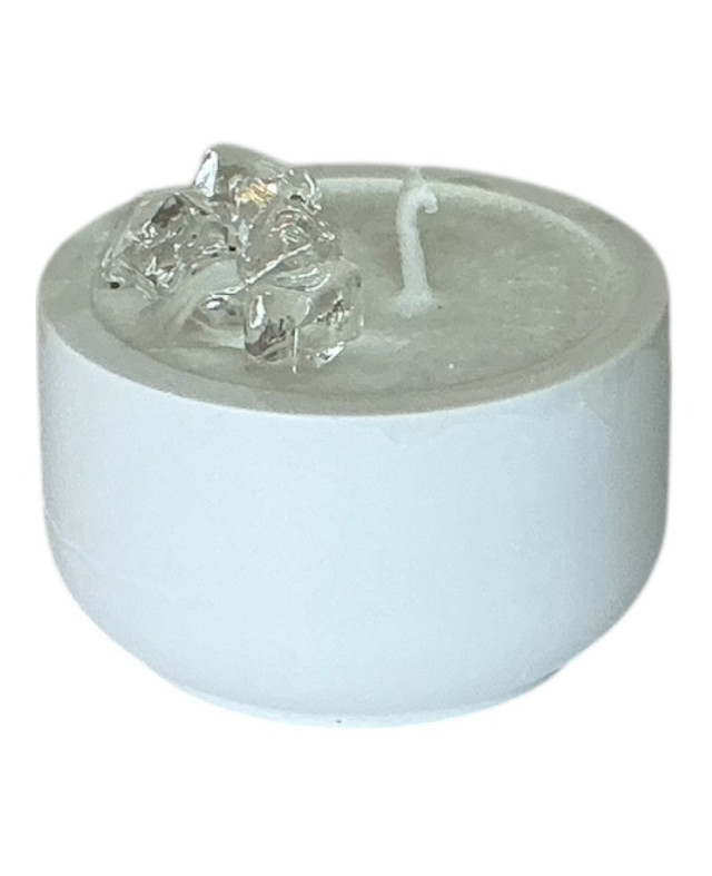 Čakrová svíčka 7. korunní čakra 5×15 cm – Jednota všeho