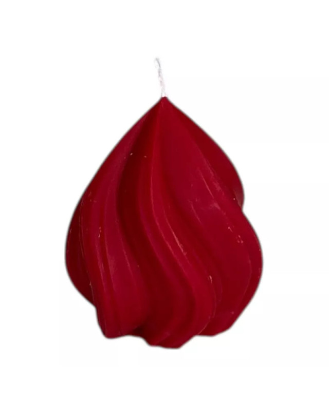 SÓJOVÁ SVÍČKA PUSINKA 5x6 CM ČERVENÁ