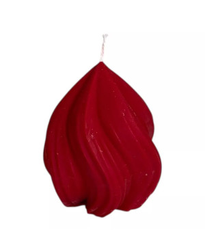 SÓJOVÁ SVÍČKA PUSINKA 8x9 CM ČERVENÁ