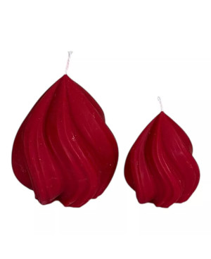 SADA SÓJOVÝCH SVÍČEK PUSINKA ČERVENÁ