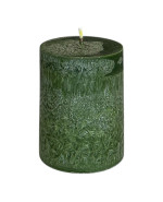 PALMOVÁ SVÍČKA VÁLEC 6x7,5CM ZELENÁ