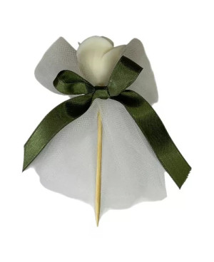 Valentýnská vázaná růže svíčka | Křídla naděje