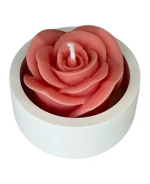 Valentýnská svíčka Růže v keramické misce | Křídla naděje