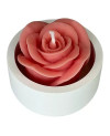 Valentýnská svíčka Růže v keramické misce | Křídla naděje