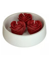 Valentýnský set 3 růže v keramické misce | Křídla naděje