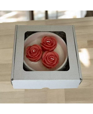 Valentýnský set 3 růže v keramické misce | Křídla naděje