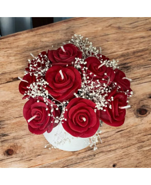 Valentýnský flowerbox 11 růží | Křídla naděje