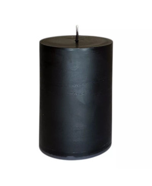 Sójová svíčka válec 10×7 cm černá – stylová přírodní dekorace do interiéru