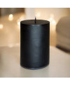 Sójová svíčka válec 10×7 cm černá – stylová přírodní dekorace do interiéru