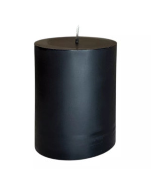 Sójová svíčka válec 10×8 cm černá – elegantní přírodní dekorace do interiéru