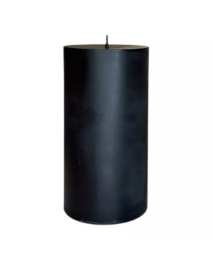 Sójová svíčka válec 15×8 cm černá – moderní přírodní dekorace do interiéru