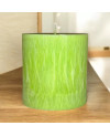 Palmová svíčka válec zelená 10×10 cm | Křídla naděje
