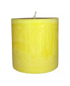Palmová svíčka válec žlutá 10×10 cm | Křídla naděje