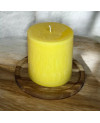 Palmová svíčka válec žlutá 10×10 cm | Křídla naděje