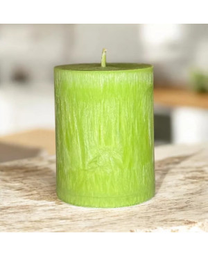 Palmová svíčka válec zelená 6×7,5 cm | Křídla naděje