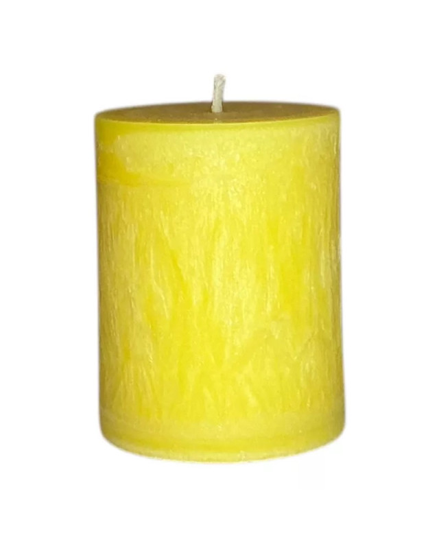Palmová svíčka válec žlutá 6×7,5 cm | Křídla naděje