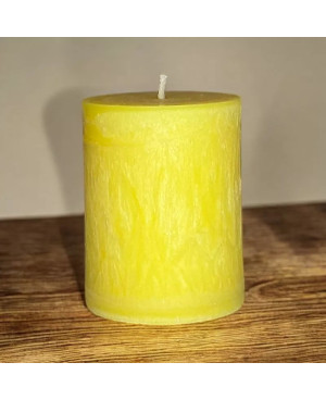 Palmová svíčka válec žlutá 6×7,5 cm | Křídla naděje