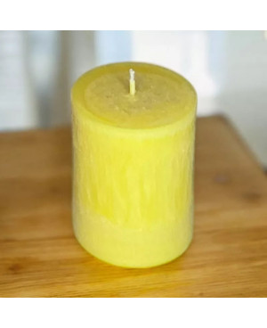 Palmová svíčka válec žlutá 6×7,5 cm | Křídla naděje