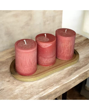 Palmová svíčka válec růžová 6×7,5 cm | Křídla naděje