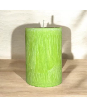 Palmová svíčka válec zelená 6,5×10 cm | Křídla naděje