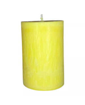 Palmová svíčka válec žlutá 6,5×10 cm | Křídla naděje