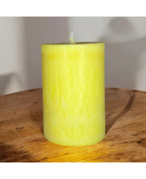 Palmová svíčka válec žlutá 6,5×10 cm | Křídla naděje