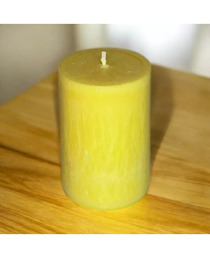 Palmová svíčka válec žlutá 6,5×10 cm | Křídla naděje