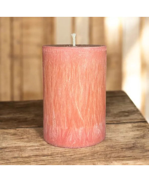 Palmová svíčka válec růžová 6,5×10 cm | Křídla naděje