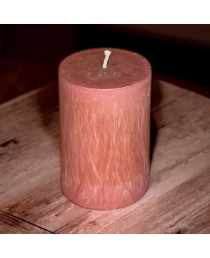 Palmová svíčka válec růžová 6,5×10 cm | Křídla naděje