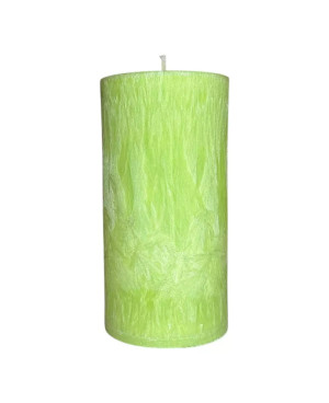 PALMOVÁ SVÍČKA VÁLEC 7,5x15 CM ZELENÁ