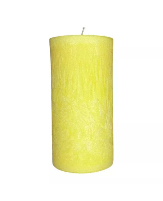 Palmová svíčka válec žlutá 7,5×15 cm | Křídla naděje