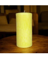 Palmová svíčka válec žlutá 7,5×15 cm | Křídla naděje