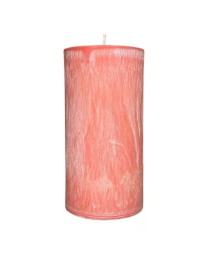 Palmová svíčka válec růžová 7,5×15 cm – Jarní kolekce | Křídla naděje